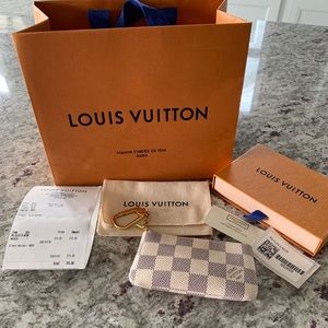 Louis Vuitton Key Pouch Damier Azur